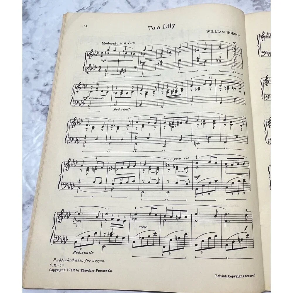 Chapel Musings Sacred Compositions Sheet Music Vintage Rob Roy Peery Religious - Picture 6 of 6